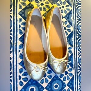 Crewcuts Gold Ballet Flats